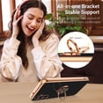 thumbnail image 6 of for Samsung Galaxy A14 5G Case, Galaxy A14 Case with 360 ° Rotatable Ring Holder Kickstand Car Mount Supported Electroplated Shockproof Phone Case for Samsung Galaxy A14 5G-Black., 6 of 15