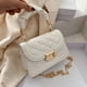thumbnail image 4 of Cartera acolchada para mujer, bolso de mano a cuadros, bolso bandolera pequeño, bolso de hombro con correa de cadena, bolsos de hombro de cuero, 4 of 6