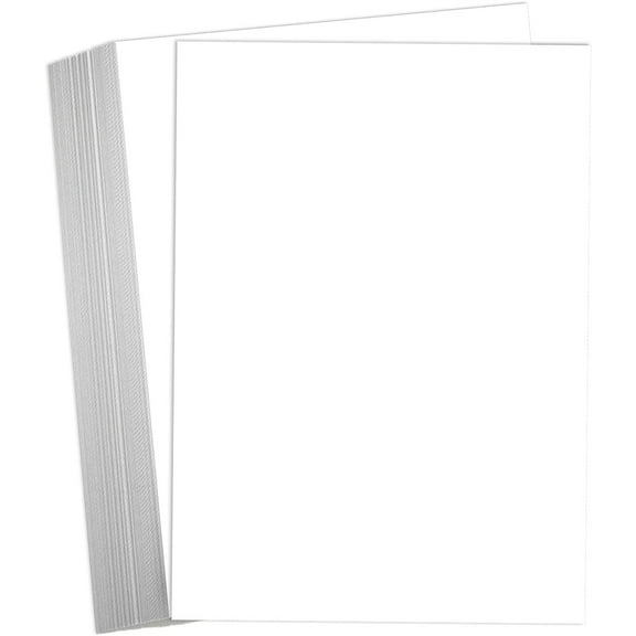 Hamilco White Cardstock Paper 8.5 x 11" 65 lb Cover Card Stock 50 Pack