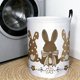thumbnail image 4 of Cesta de almacenamiento para ropa sucia de Pascua con asas, plegable, para decoración del hogar, ropa de fiesta, juguetes, organizadores, cestas de Pascua, ideas de regalo, cesta de lino., 4 of 6