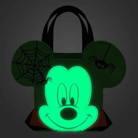 Disney Halloween Glows in the Dark Mickey Mouse Trick or Treat Bag New with Tag