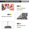 thumbnail image 4 of Brown Leopard Print Faucet Absorbent Sink Mat 2PCS Kitchen Drying Faucet Mats, Microfiber Absorbent Pad for Bathroom Counter Sink Cleaning, 30x5.5in, 4 of 7