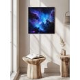 thumbnail image 5 of Wall Art Prints, Blue Purple Sky Framed Canvas Prints for Bedroom Living Room Bathroom Office, Modern Abstract Night Stars Gallery Wrap Wall Art Poster for Gifts Home Decor 16"x16", 5 of 9