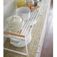 thumbnail image 4 of Yamazaki Home Countertop Wire Shelf, White, Steel + Wood, Supports 11 pounds, 4 of 7