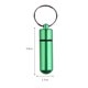 thumbnail image 2 of Organizador de la medicina de aluminio Pastillas de píldoras de la botella de fármacos Llavero de contenedor de almacenamiento, 2 of 6