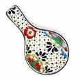 thumbnail image 4 of Encantada MC125D Handmade Pottery Spoon Rest, Dots & Flowers, 4 of 7