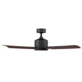 thumbnail image 3 of Cervantes Indoor and Outdoor 4-Blade Smart Ceiling Fan 56in Oil Rubbed Bronze/Dark Walnut with 3000K LED Light Kit and Remote Control, 3 of 4