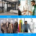 thumbnail image 6 of SereneLife SLMAQML - 73'' Male Mannequin Torso Dress Form - Detachable Mannequin Full Body Stand, 6 of 7