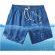 thumbnail image 2 of Xishao Traje de Baño Hombre (Decoloración del Agua, 2022 Nuevo Modelo) Bañador Trunks para Playa Natación Piscina Secado Rápido con Forro de Mallas Azul real/Tiburón M Azul real/Tiburón M Xishao ropa, 2 of 2