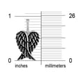 thumbnail image 5 of Bling Jewelry Womens Amulet Feathered Heart Angel Wing Pendant Necklace Antiqued, 5 of 6