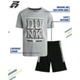 thumbnail image 2 of Pro Athlete Boys Shorts Set Athletic Performance Short Sleeve T-Shirt & Gym Shorts 2 Piece, 2 of 7