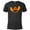 Black Snow Heather, variant on Disney Stitch Jack-O’-Lantern Halloween - Short Sleeve Blended T-Shirt for Adults - Customized-Black