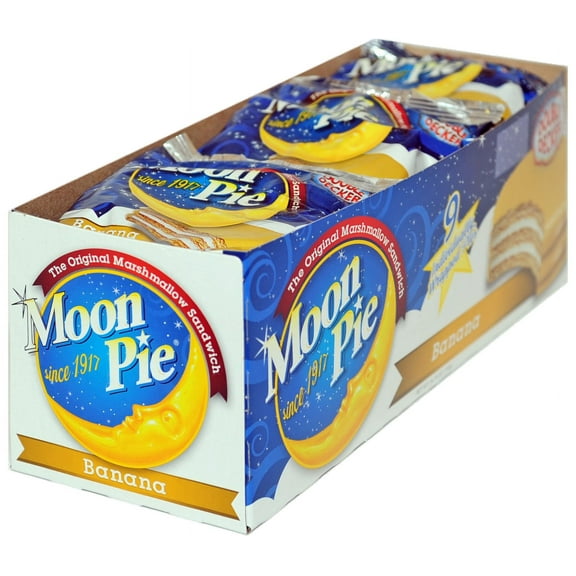 Banana Double Decker MoonPie Marshmallow Sandwich Case 9/9 ct./2.75 oz.