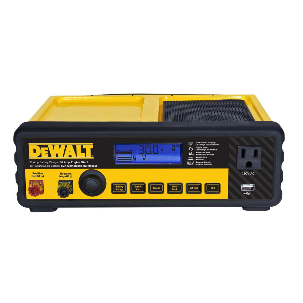 DewaltDXAEC80 30 Amp Multi Bank Battery Charger with 80 Amp Engine