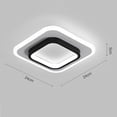 thumbnail image 3 of Lámpara de techo LED para dormitorio Interior Pasillo Pasillo Pasillo (cuadrado blanco), 3 of 3