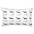 thumbnail image 1 of Fotbe Dachshund Dog Funda de Almohada Decorativa Estilo Occidental, Lujo en Algodón, Fundas para Almohadas King, Cojín Estampado para Decoración del Hogar-20"x30", 1 of 6