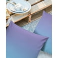 thumbnail image 3 of Outdoor Throw Pillow Cover Ombre Art Purple and Blue Color Waterproof Cushion Covers 2 Pack Abstract Minimalist Gradient Pillow Cases Home Decoration for Patio Garden Couch Sofa, 3 of 7