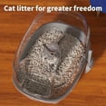 thumbnail image 4 of Fully Enclosed Cat Litter Box, Large Hooded Kitty Litter Pan with Flip-Top, Odor Control & Anti-Tracking, for Cats Up to 22 lbs, Detachable Design with Scoop, 4 Colors, 4 of 5