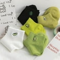 thumbnail image 2 of ADDHAT 4 Pares De Calcetines Tobilleros De Con Bordado Para Mujer Y, 2 of 7
