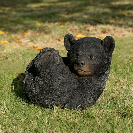 Hi-Line Gift Ltd. Baby Black Bear Lying