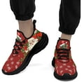 thumbnail image 6 of Coolcustomize Christmas Santa Claus Themed Sneakers for Men & Women - Comfortable Tennis Walking Shoes, Cushion Gym Sports Training Shoes, 6 of 7