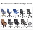 thumbnail image 3 of Housse d'Accoudoir Extensible pour Chaise d'Ordinateur/bureau/rotative Couleur Unie Verte, 3 of 3