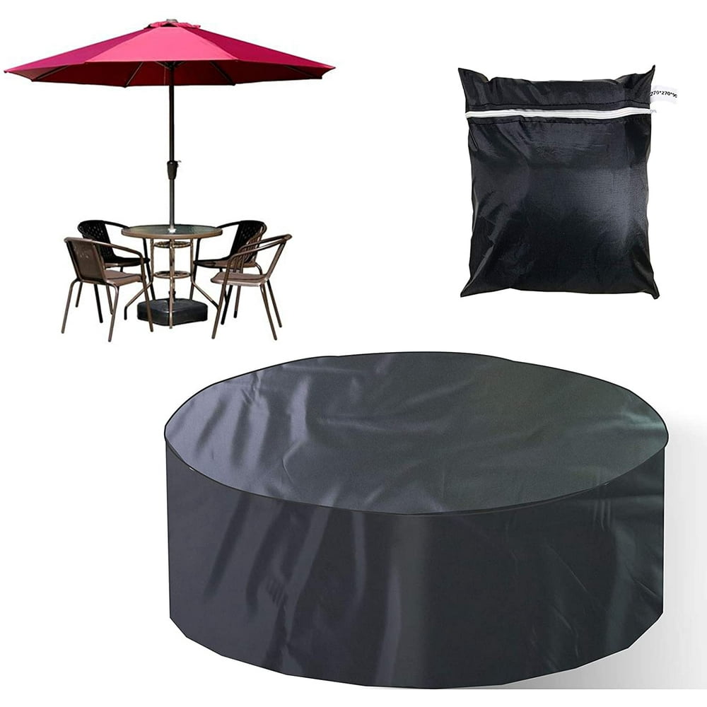 Waterproof Outdoor Garden Large Round Table Cover Patio Furniture Protection UV Resistant Anti