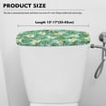 thumbnail image 5 of ZIATUBLE Palm Leaves Toilet Tank Covers Floral Toilet Tank Lid Cover Reusable Toilet Top Cover Tank Lid Easy to Clean Toilet Lid Tank Protector Covers Toilet Tank Cover for Bathroom, 5 of 5