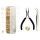 thumbnail image 4 of Kit de accesorios para joyería, kit para hacer joyas, kit de inicio para accesorios de joyería, joyería Oro plata, 4 of 9