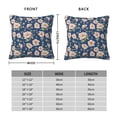 thumbnail image 2 of Pofeuu Flower Print Double-sided plush pillowcase Square Throw Pillow Covers Pillows Cover for Living Room Bedroom Sofa Couch Cushion Cover（No pillow core）-16"x16", 2 of 7