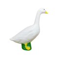 thumbnail image 2 of Estatua de goose blanca escultura de resina manualidad de la estatua de animales de la estatua de animales de escritorio para el gabinete del jardín d, 2 of 8