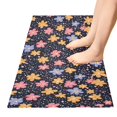 thumbnail image 5 of Haosy Cartoon Flowers and Dots Bathroom Rugs Non Slip Absorbent Soft Plush Quick Dry Bath Mat, 39"x20", 5 of 8