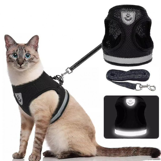 Breathable Cat Strap And Belt Escape Pet Clothes Kitten And Dog Vest Adjustable And Easy To Control Reflection