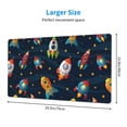 thumbnail image 2 of Naloa Spaceships and Stars Gaming Mouse Pad Large Mouse Mat Long Extended Desk Pad Non-Slip Rubber Mice Pads Stitched Edges Thin Pad (16x29.5 Inch), 2 of 8