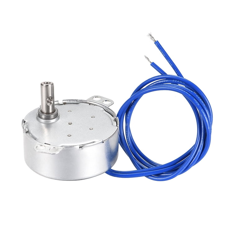Fielect AC 110V Synchronous Motor 5-6RPM – Turntable Motor With CW/CCW Direction, 4W, Single Flat Shaft For DIY Projects 4 thumbnail image