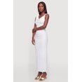 thumbnail image 2 of Women's Metallic Detail Cowl Neck Side Ruched Maxi Dress, 2 of 3