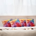 thumbnail image 4 of Ambesonne Floral Throw Pillow Cover 4 Pack, Abstract Creative Art, 18", Multicolor, 4 of 5