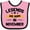 Pink and Black, variant on Inktastic Legends Are Born in November Boys or Girls Baby Bib