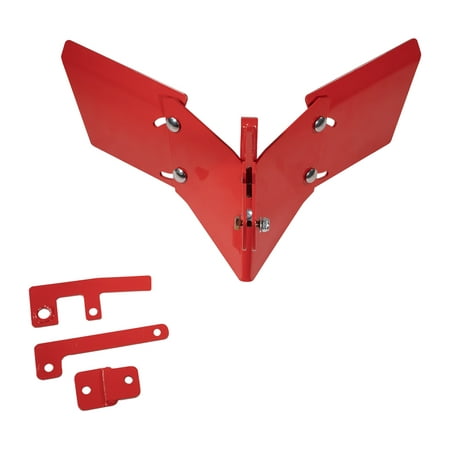 15683 Hiller-Furrower Attachment for Rear Tine Tillers, Adjustable Wing, Three Kinds of Connection, Garden Tiller for Large and Small Areas of Land Cultivation & Clean Lands