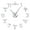 Silver, variant on Weightlifting Fitness Frameless Wall Clock Stickers, DIY Modern Decorative Clocks for Living Room, Bedroom, Office - Easy to Install, Large 3D Clock Design (Black,37in)