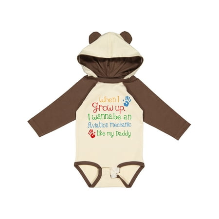 

Inktastic Aviation mechanic like Daddy Boys or Girls Long Sleeve Baby Bodysuit