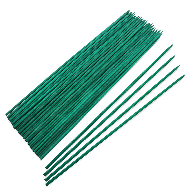 PHANY 30 Pack Wooden Plant Support Sticks with 30 Spools Plant Ties