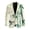 Hummingbird Bamboo Print, variant on Psesaysky Hunting Camo Wildlife Pattern with Pocket Business Casual Office Blazers, Lightweight Polyester Long Sleeve Coat for Formal Prom