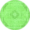 thumbnail image 1 of Ahgly Company Indoor Round Abstract Green Modern Area Rugs, 5' Round, 1 of 4