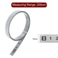 thumbnail image 2 of Unique Bargains 2 Pack Adhesive Backed Tape Measure 200cm Metric Left to Right Reading Measuring Tape Steel Sticky Ruler, Silver Tone, 2 of 5