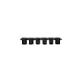 thumbnail image 7 of Meridian Furniture Pavilion Black Boucle Fabric Bench, 7 of 7