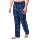 thumbnail image 5 of Pantalón de Pijama de Forro Polar Sedoso para Hombre IZOD, Cuadro Azul Marino 1, Extra Grande, 5 of 5