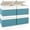 Teal & White, variant on Foldable Storage Bins with Lids, Decorative Storage Baskets, Large Storage Boxes for Home, Office, Bedroom, Closet, Blue, Medium, 4 Pack 14.6 x 9.5 x 9.5”