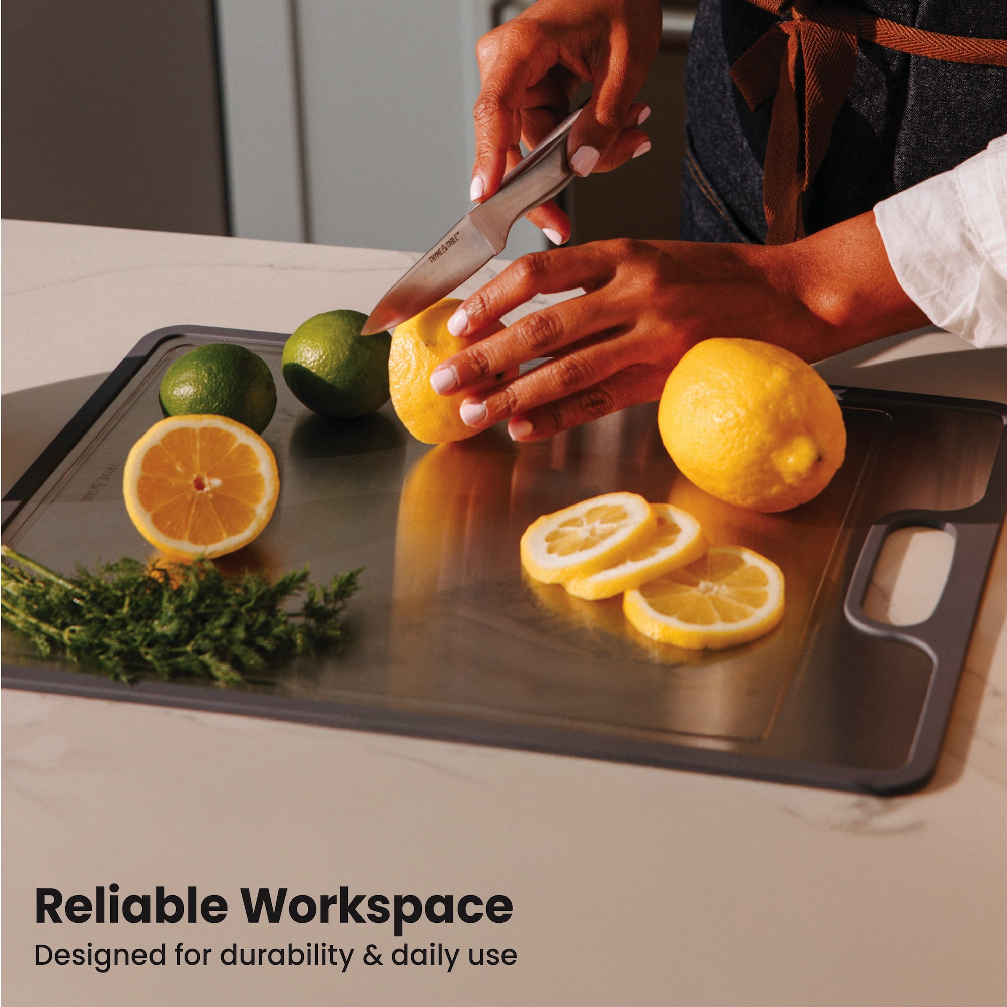 Thyme & Table Stainless-Steel Cutting Board
