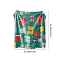 thumbnail image 3 of WEGFTDUOP Christmas Print Blanket Comfortable And Soft Flannel Blanket Merry Christmas Blanket Suitable For Bedroom Sofa Christmas Decoration 75X100cm Blankets And Throws, Bed Blankets, 3 of 7